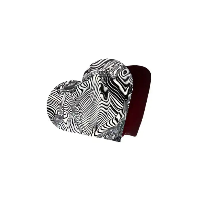 Animal Print Heart Acetate Claw Hair Clip | Eco-Friendly